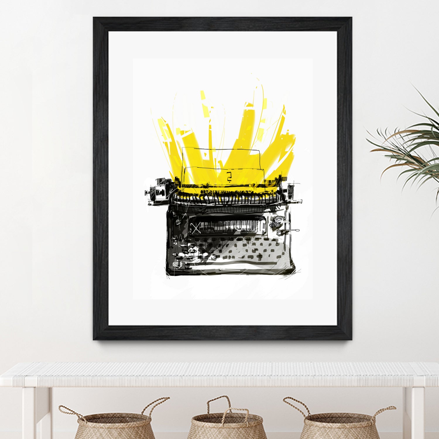 Typewriter by Christopher Paul on GIANT ART - black digital drawing