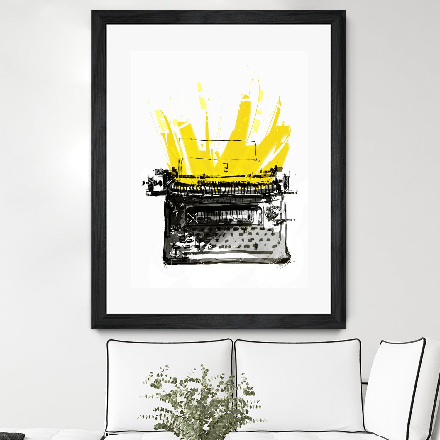 Typewriter by Christopher Paul on GIANT ART - black digital drawing