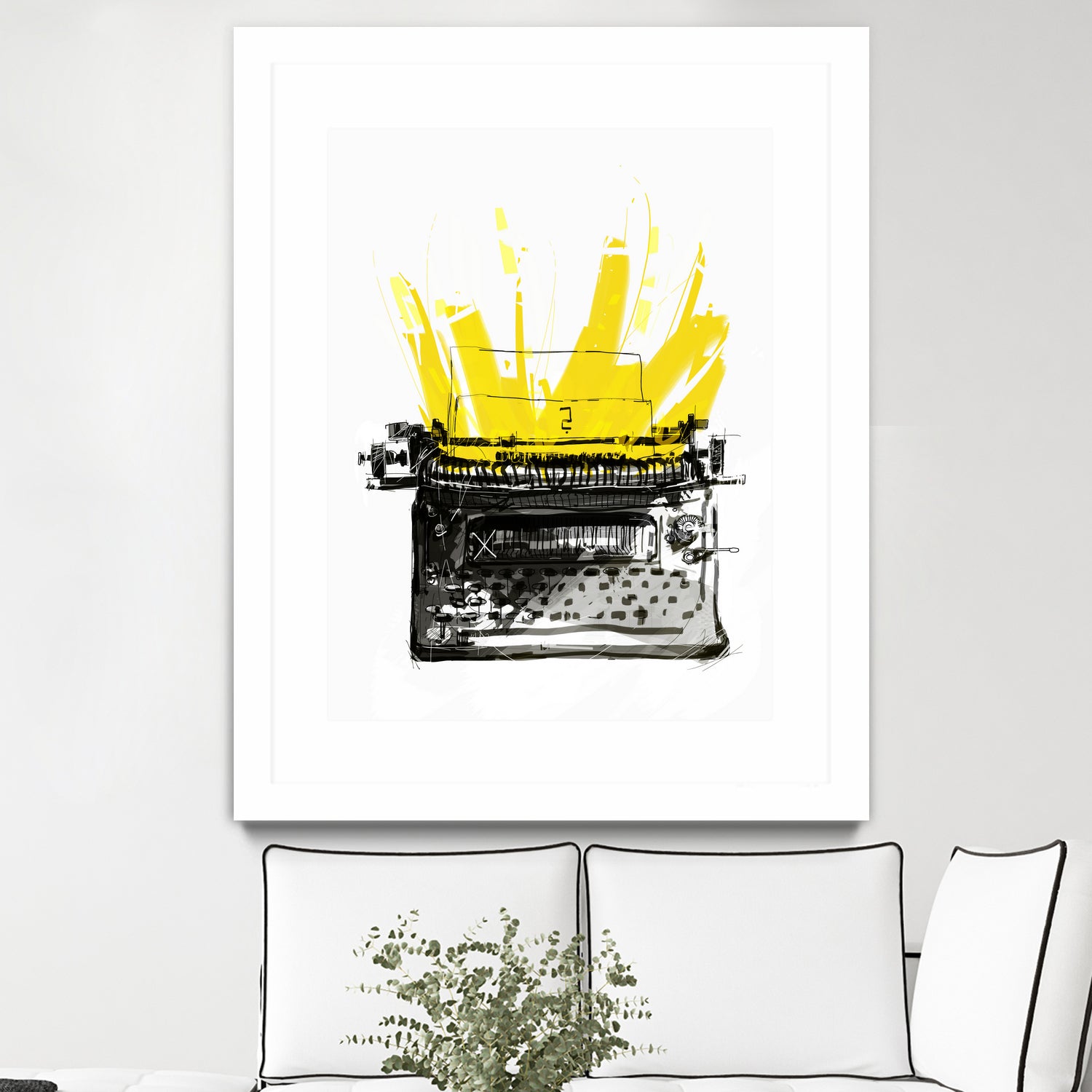 Typewriter by Christopher Paul on GIANT ART - black digital drawing