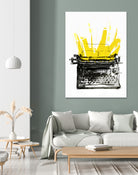 Typewriter by Christopher Paul on GIANT ART - black digital drawing