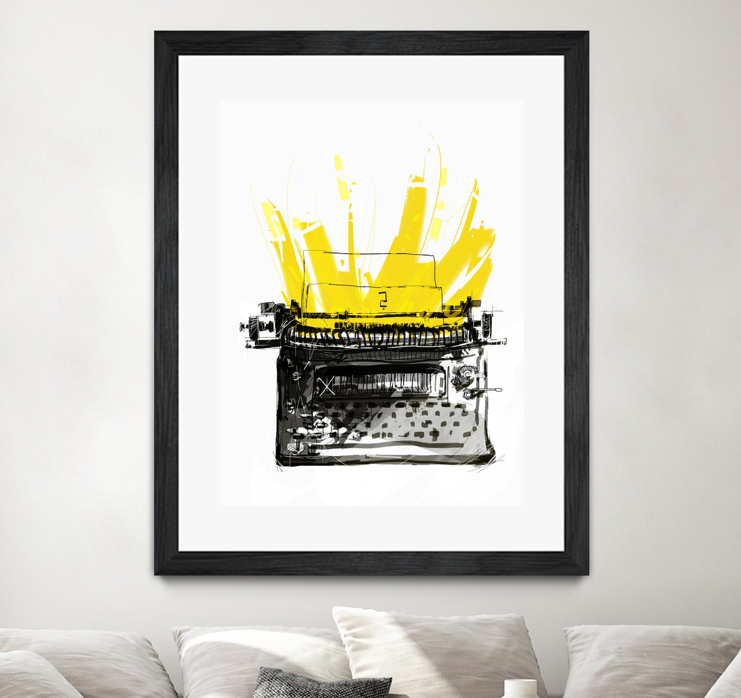 Typewriter by Christopher Paul on GIANT ART - black digital drawing