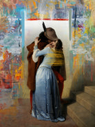 El beso by José Luis Guerrero on GIANT ART - yellow digital painting