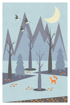 Autumn Feeling by Iveta Sermuksa on GIANT ART - blue vector illustration