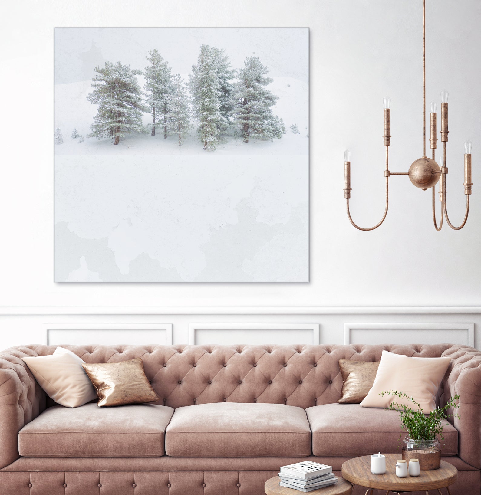 Pines by Antonio Zimbone on GIANT ART - white photo illustration