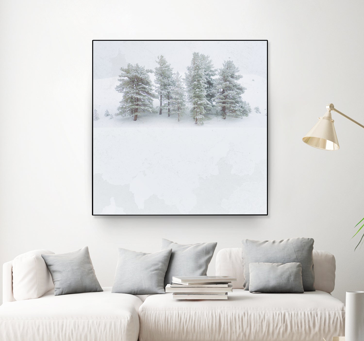 Pines by Antonio Zimbone on GIANT ART - white photo illustration