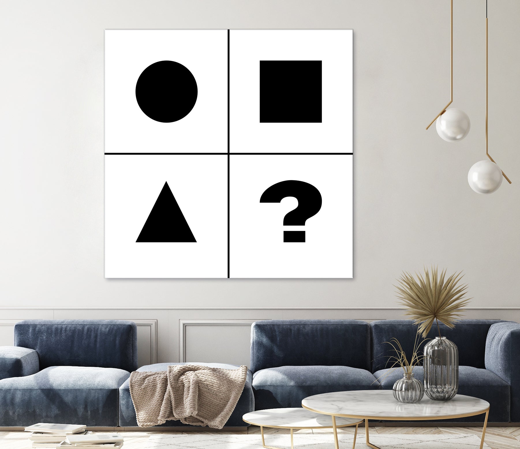 What's next ? Abstract Minimal Black and White Art by Emmanuel Signorino on GIANT ART - black digital painting