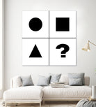 What's next ? Abstract Minimal Black and White Art by Emmanuel Signorino on GIANT ART - black digital painting