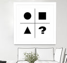 What's next ? Abstract Minimal Black and White Art by Emmanuel Signorino on GIANT ART - black digital painting