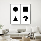 What's next ? Abstract Minimal Black and White Art by Emmanuel Signorino on GIANT ART - black digital painting