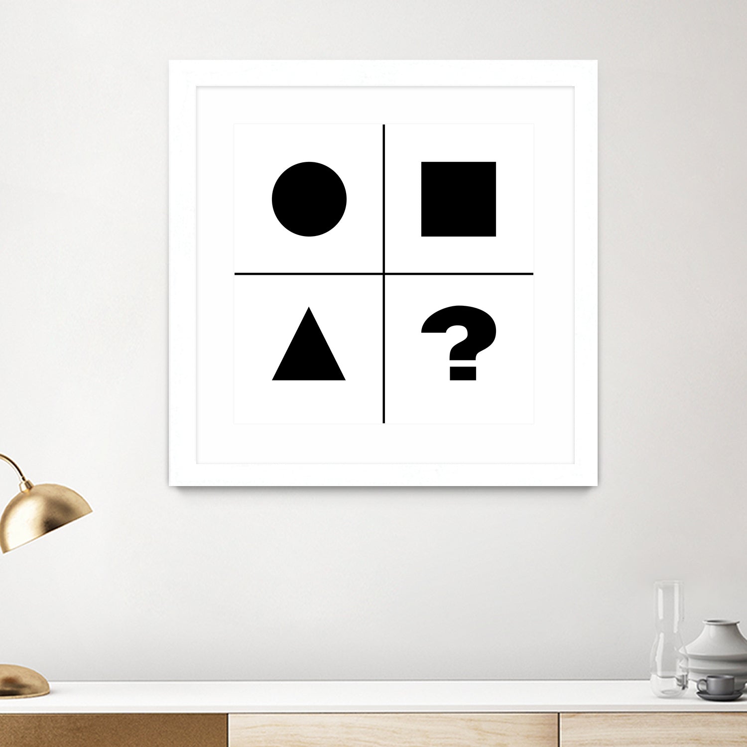 What's next ? Abstract Minimal Black and White Art by Emmanuel Signorino on GIANT ART - black digital painting