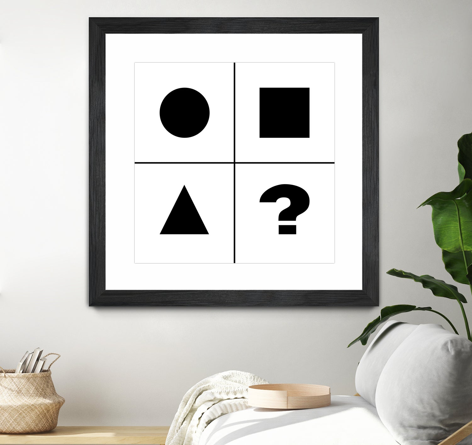 What's next ? Abstract Minimal Black and White Art by Emmanuel Signorino on GIANT ART - black digital painting