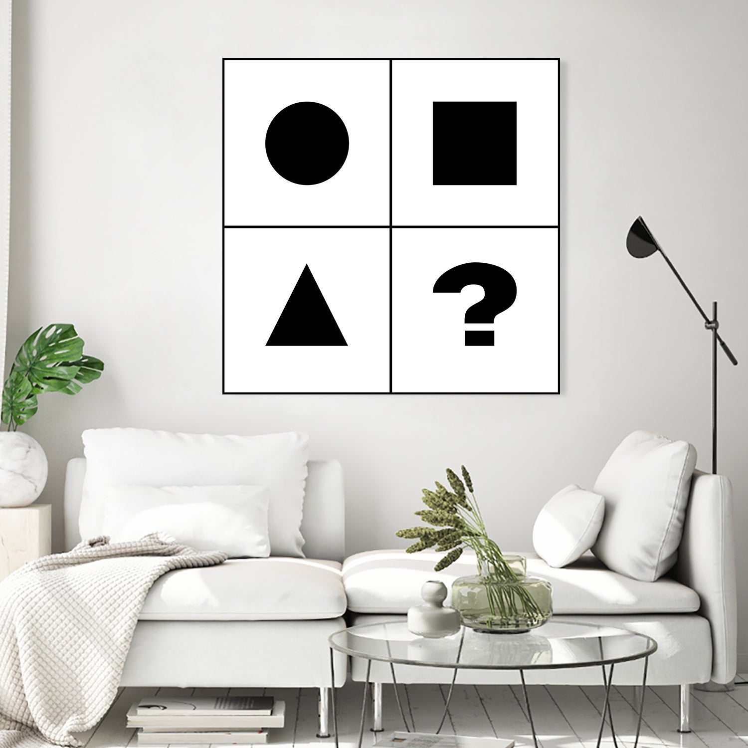 What's next ? Abstract Minimal Black and White Art by Emmanuel Signorino on GIANT ART - black digital painting