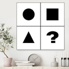 What's next ? Abstract Minimal Black and White Art by Emmanuel Signorino on GIANT ART - black digital painting