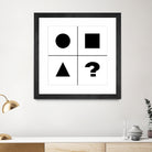 What's next ? Abstract Minimal Black and White Art by Emmanuel Signorino on GIANT ART - black digital painting