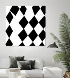 Black and White Harlequin by Katie Lawrence on GIANT ART - white digital drawing