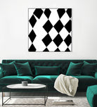 Black and White Harlequin by Katie Lawrence on GIANT ART - white digital drawing