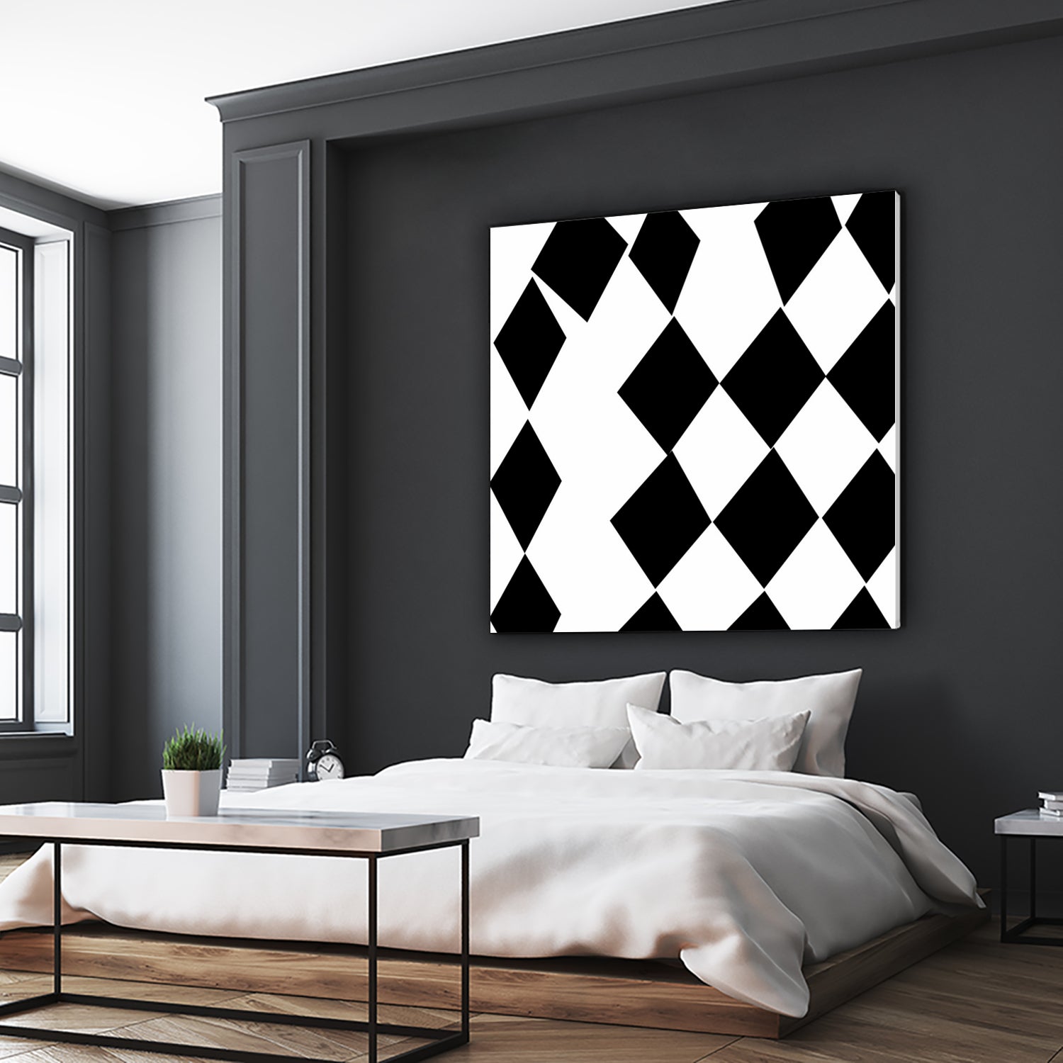 Black and White Harlequin by Katie Lawrence on GIANT ART - white digital drawing