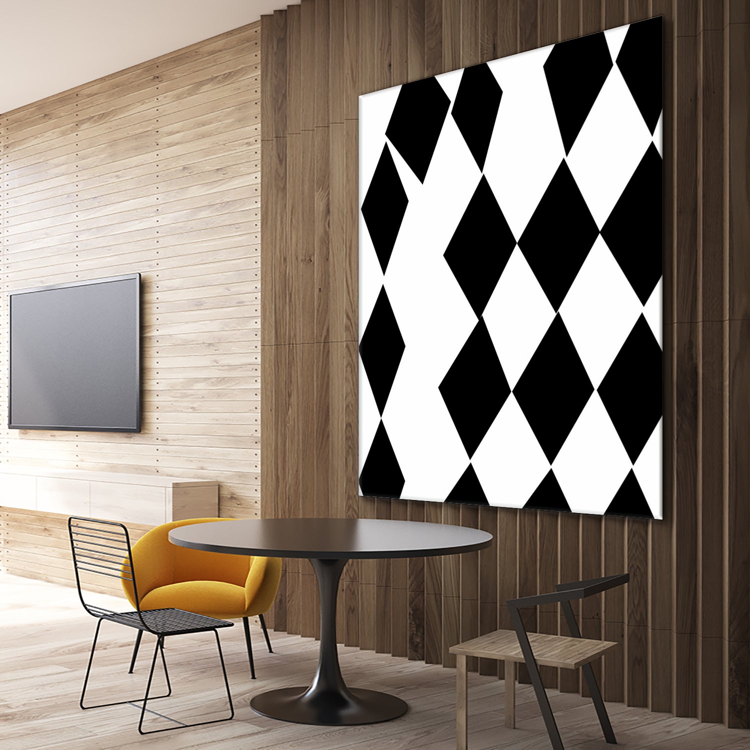 Black and White Harlequin by Katie Lawrence on GIANT ART - white digital drawing