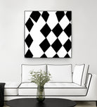 Black and White Harlequin by Katie Lawrence on GIANT ART - white digital drawing