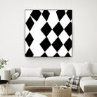 Black and White Harlequin by Katie Lawrence on GIANT ART - white digital drawing