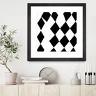 Black and White Harlequin by Katie Lawrence on GIANT ART - white digital drawing