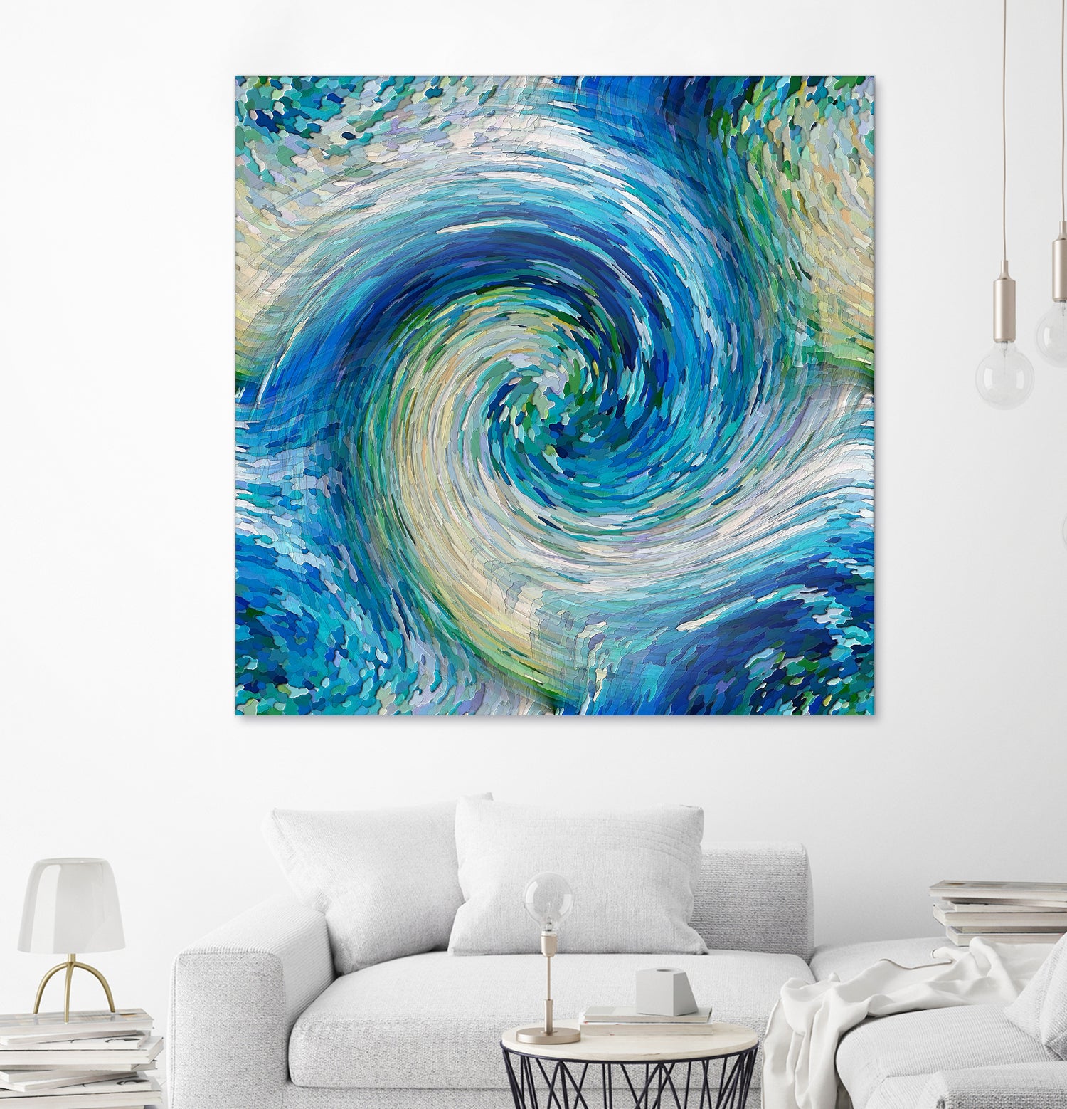 Wave to Van Gogh by David Manlove on GIANT ART - blue digital painting