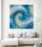 Wave to Van Gogh by David Manlove on GIANT ART - blue digital painting