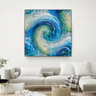 Wave to Van Gogh by David Manlove on GIANT ART - blue digital painting