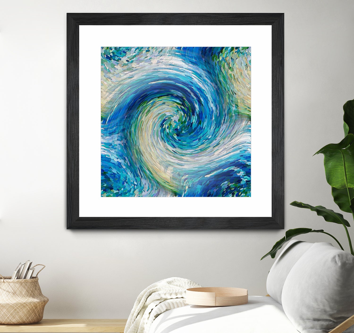 Wave to Van Gogh by David Manlove on GIANT ART - blue digital painting