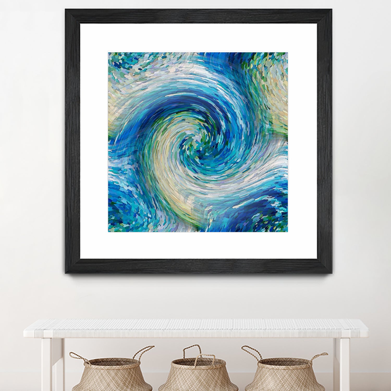 Wave to Van Gogh by David Manlove on GIANT ART - blue digital painting