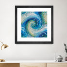 Wave to Van Gogh by David Manlove on GIANT ART - blue digital painting