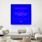 France Gall - Débranche by Amandine Lisoir on GIANT ART - blue typography