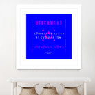 France Gall - Débranche by Amandine Lisoir on GIANT ART - blue typography