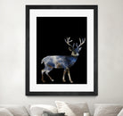 Marble Deer by Gamze Genc Celik on GIANT ART - blue vector illustration