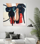 Date Night High Heels by Karim Aboud on GIANT ART - red mixed media