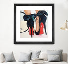 Date Night High Heels by Karim Aboud on GIANT ART - red mixed media