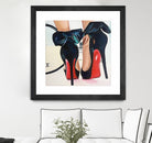 Date Night High Heels by Karim Aboud on GIANT ART - red mixed media