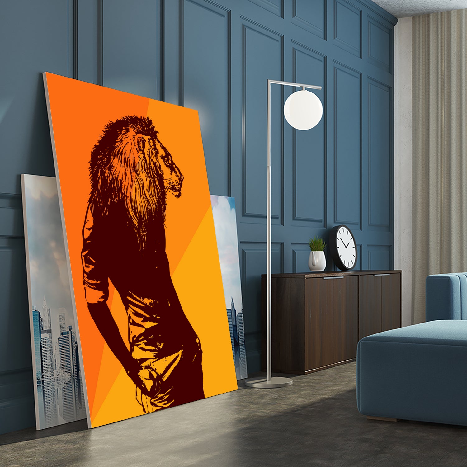 leon by sustici barici on GIANT ART - orange photo illustration