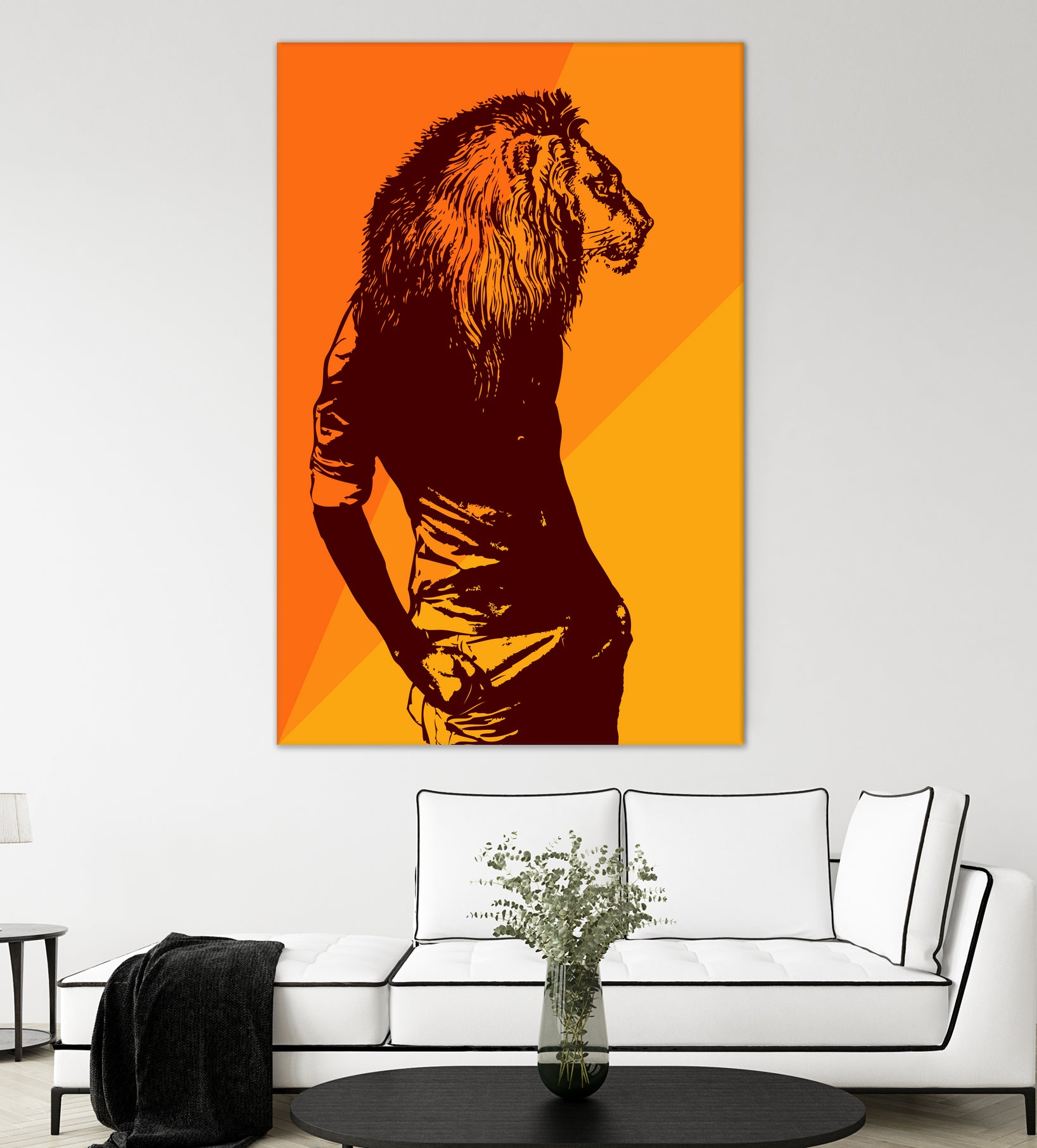 leon by sustici barici on GIANT ART - orange photo illustration