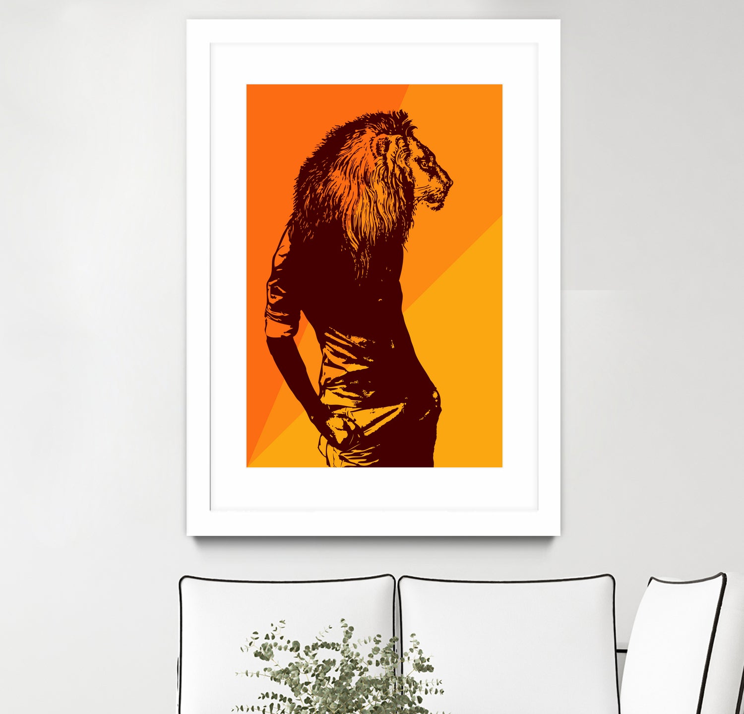 leon by sustici barici on GIANT ART - orange photo illustration