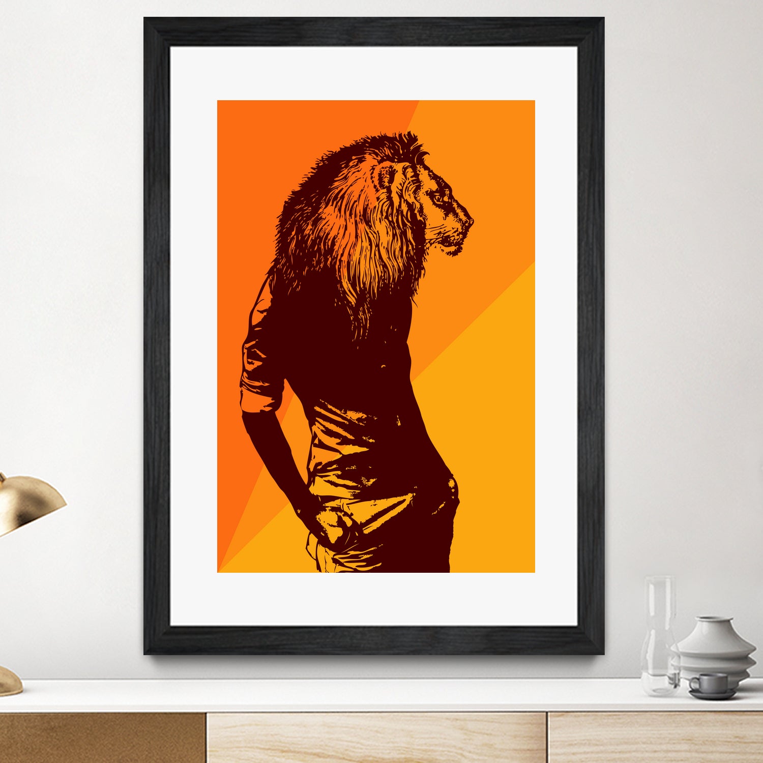 leon by sustici barici on GIANT ART - orange photo illustration