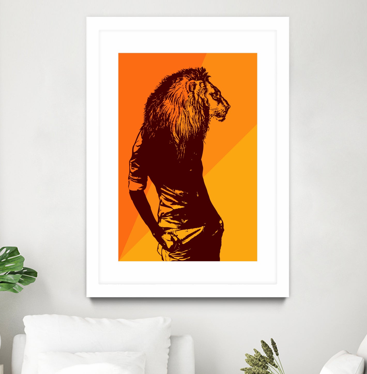 leon by sustici barici on GIANT ART - orange photo illustration