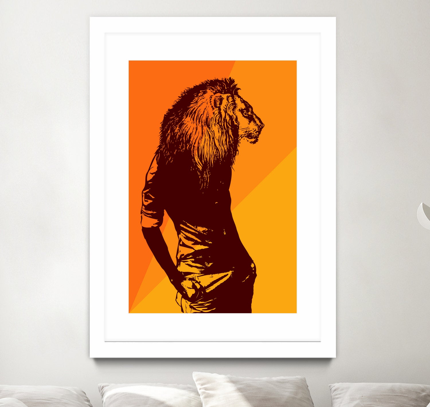 leon by sustici barici on GIANT ART - orange photo illustration