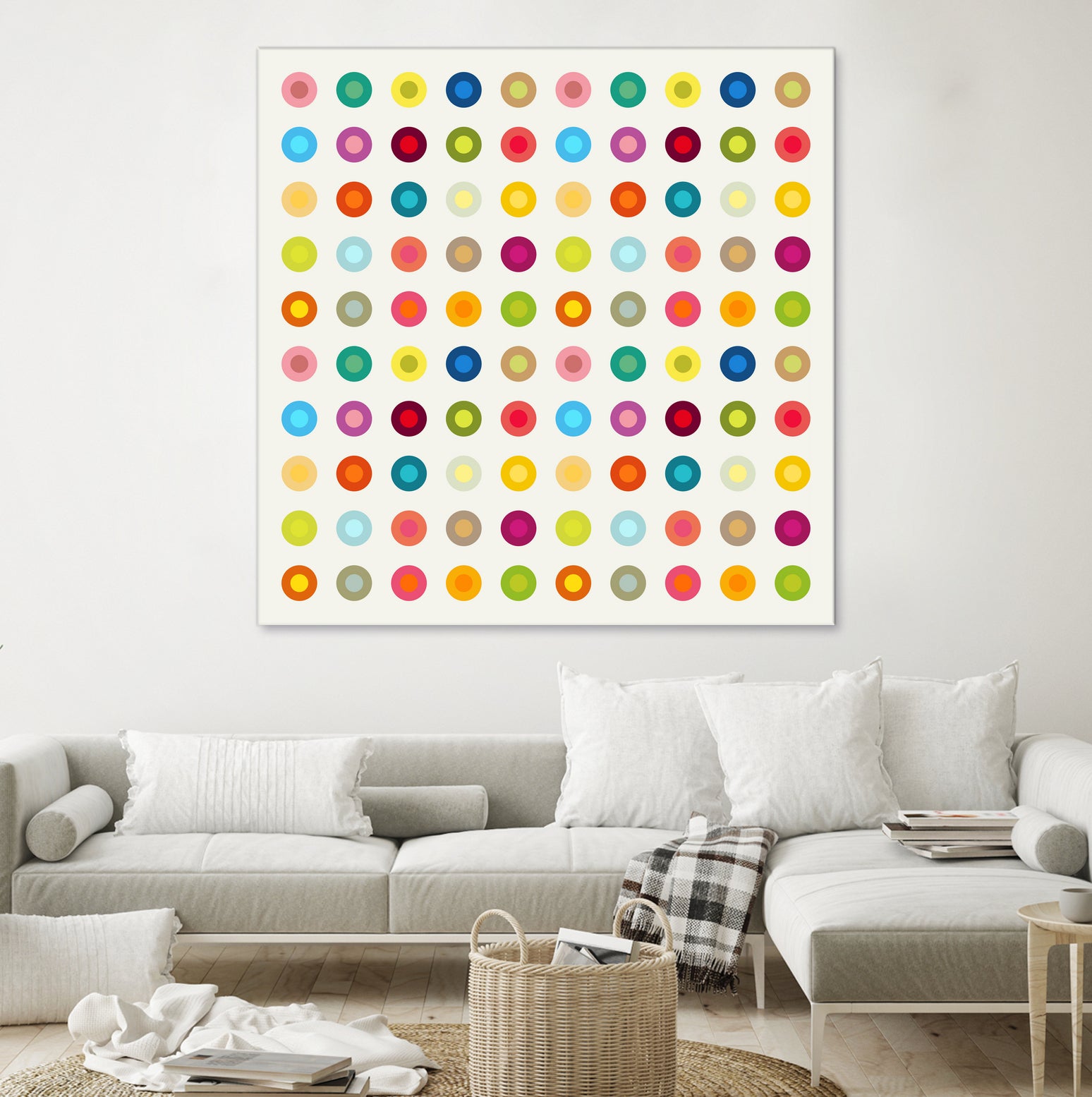 Vintage and Colourful Circles by Jean-christophe Tabary on GIANT ART - yellow digital drawing