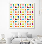 Vintage and Colourful Circles by Jean-christophe Tabary on GIANT ART - yellow digital drawing