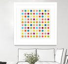 Vintage and Colourful Circles by Jean-christophe Tabary on GIANT ART - yellow digital drawing