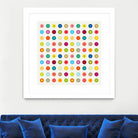 Vintage and Colourful Circles by Jean-christophe Tabary on GIANT ART - yellow digital drawing