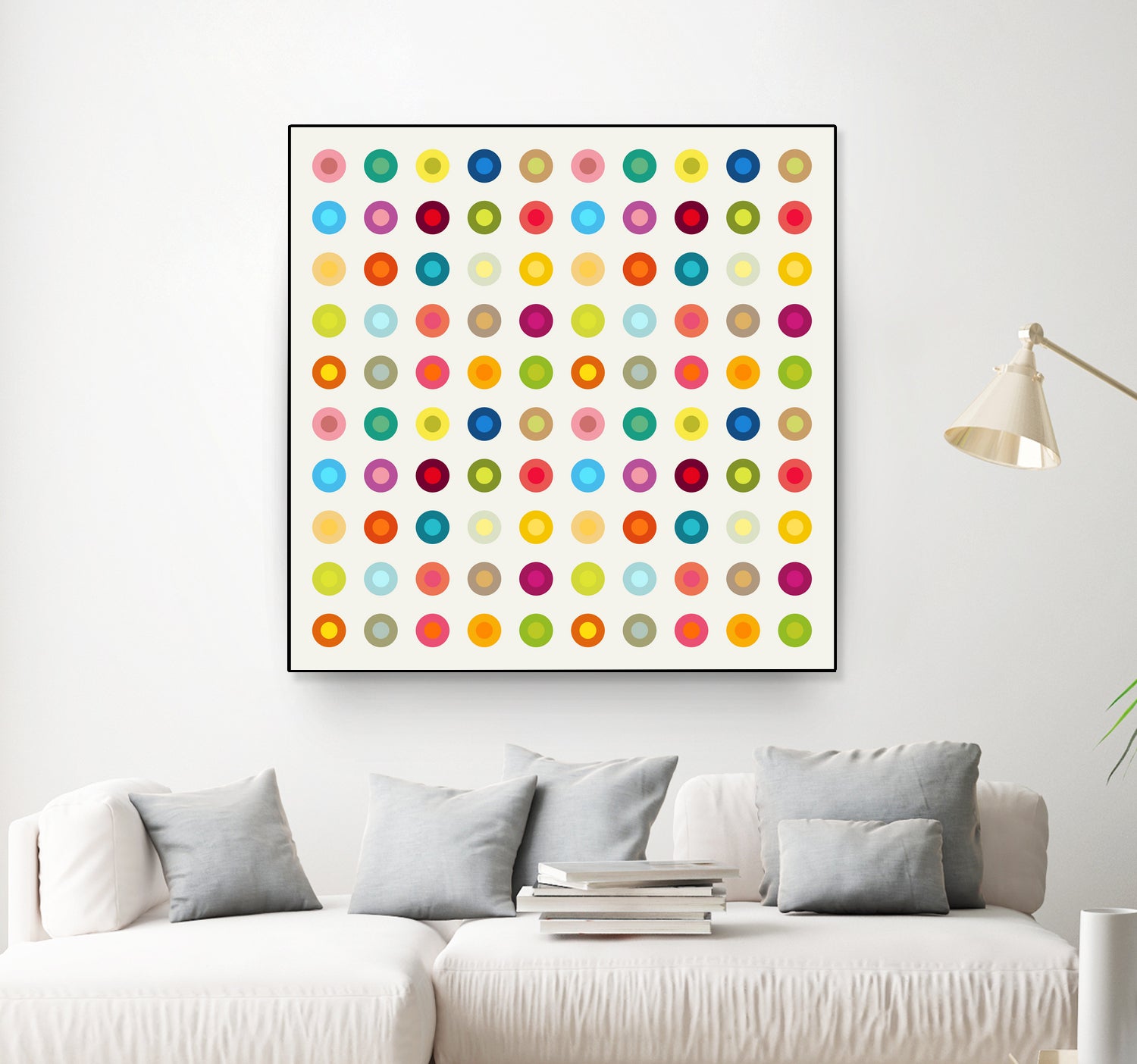 Vintage and Colourful Circles by Jean-christophe Tabary on GIANT ART - yellow digital drawing