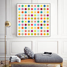 Vintage and Colourful Circles by Jean-christophe Tabary on GIANT ART - yellow digital drawing