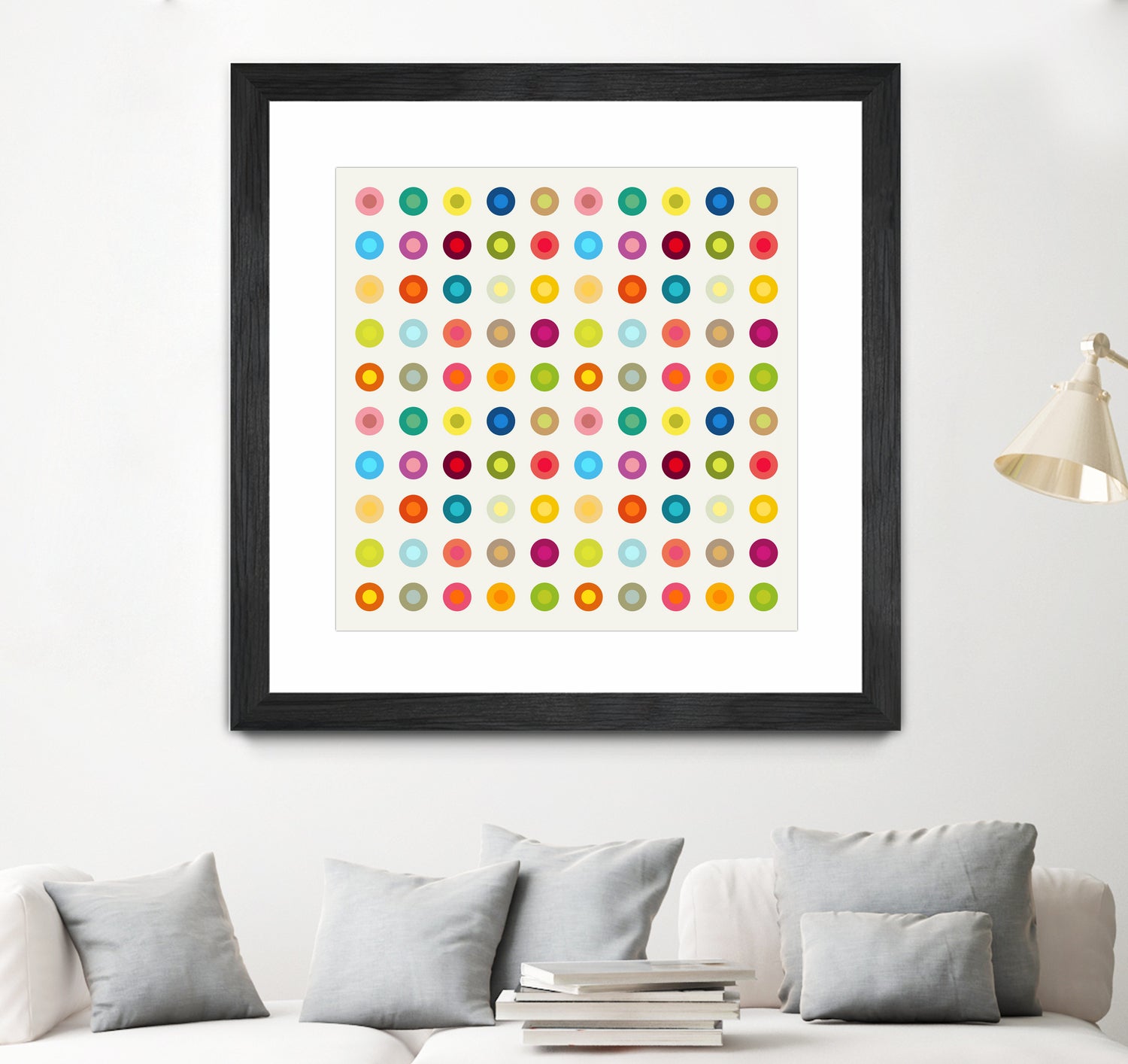 Vintage and Colourful Circles by Jean-christophe Tabary on GIANT ART - yellow digital drawing